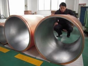 Китай Трубка прессформы диаметра 100-800мм медная для ККМ толстой прочной пользы в машине непрерывного литья поставщик